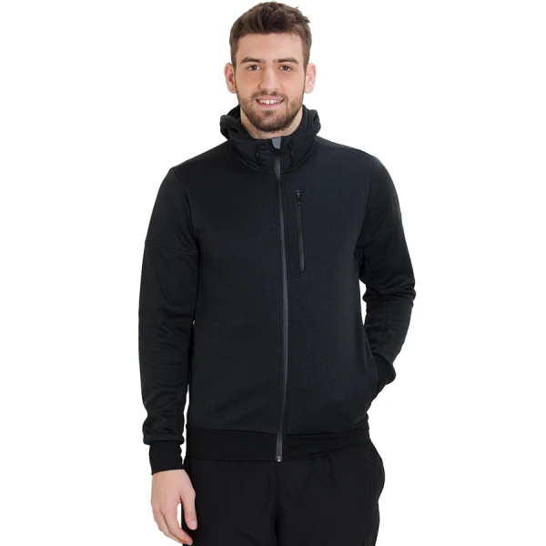 JAQUETA ADIDAS CORTA-VENTO DAYBREAKER COM CAPUZ MASCULINA - Preto JAQUETA ADIDAS CORTA-VENTO DAYBREAKER COM CAPUZ MASCULINA - Preto