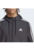 JAQUETA ADIDAS CORTA VENTO ICON 3 STRIPES MASCULINA - Preto/branco