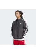 JAQUETA ADIDAS CORTA VENTO ICON 3 STRIPES MASCULINA - Preto/branco