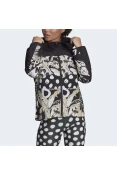 JAQUETA ADIDAS CORTA-VENTO LEVE FARM RIO RELAXED FEMININA - Preto/bege
