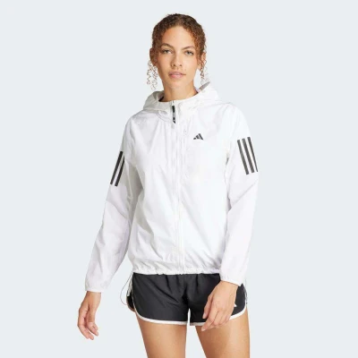JAQUETA ADIDAS CORTA VENTO OWN THE RUN BASE FEMININA - Branco