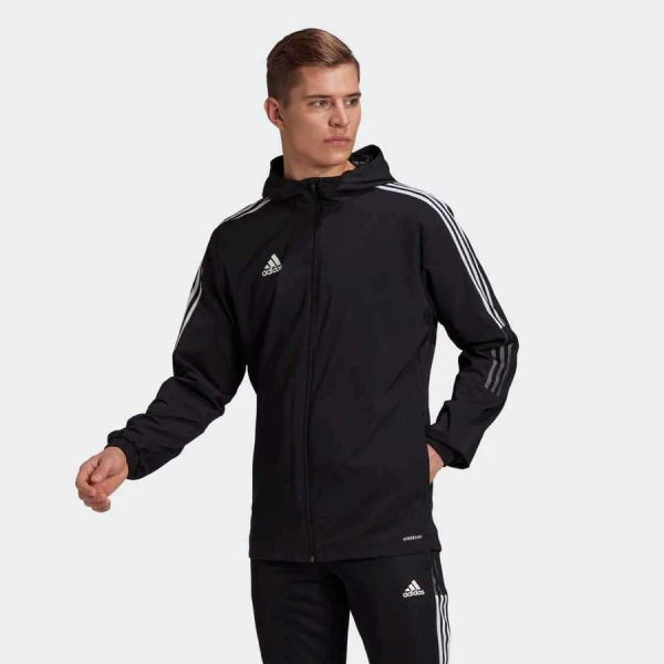 JAQUETA ADIDAS CORTA-VENTO TIRO 21 MASCULINA - Preto/branco