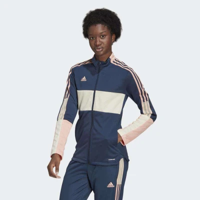 JAQUETA ADIDAS DE ATLETISMO FEMININA - Marinho/rosa