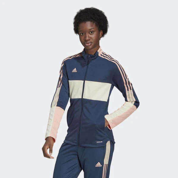 JAQUETA ADIDAS DE ATLETISMO FEMININA - Marinho/rosa