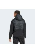 JAQUETA ADIDAS ESS 3S HIBRIDA ISOLAMENTO MASCULINO - Preto/branco