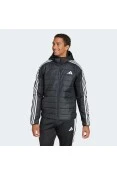 JAQUETA ADIDAS ESS 3S HIBRIDA ISOLAMENTO MASCULINO - Preto/branco