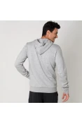 JAQUETA ADIDAS ESSENTIALS BASE FLEECE COM CAPUZ MASCULINA - Cinza JAQUETA ADIDAS ESSENTIALS BASE FLEECE COM CAPUZ MASCULINA - Cinza