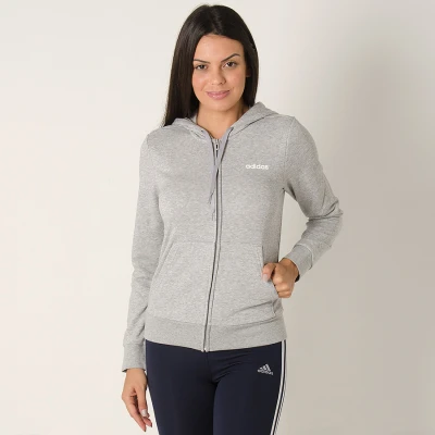 JAQUETA ADIDAS ESSENTIALS SOLID FEMININA - Cinza JAQUETA ADIDAS ESSENTIALS SOLID FEMININA - Cinza