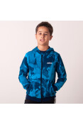JAQUETA ADIDAS ESTAMPA CORRIDA ESSENTIALS INFANTIL - Azul