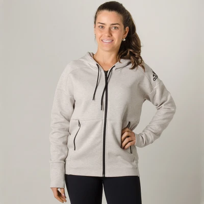 JAQUETA ADIDAS ID STADIUM FEMININA - Bege JAQUETA ADIDAS ID STADIUM FEMININA - Bege