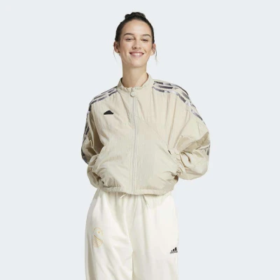 JAQUETA ADIDAS MALHA SUMMER TIRO CUT TRÊS LISTRAS FEMININA - Verde
