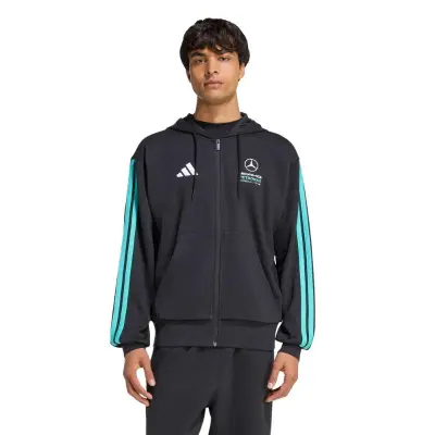 JAQUETA ADIDAS MERCEDES AMG PETRINAS F1 TEAM MASCULINA - Preto/verde