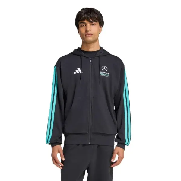 JAQUETA ADIDAS MERCEDES AMG PETRINAS F1 TEAM MASCULINA - Preto/verde