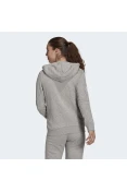 JAQUETA ADIDAS MOLETOM 3 LISTRAS FEMININA - Cinza