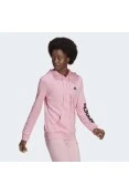 JAQUETA ADIDAS MOLETOM LOGO LINEAR FEMININA - Rosa