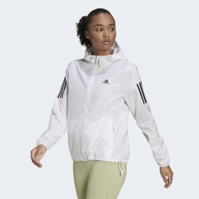 JAQUETA ADIDAS OTR THE RUN WINDBREAKER FEMININA - Branco