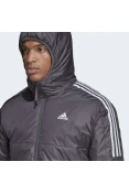 JAQUETA ADIDAS OUTDOOR C/CAPUZ ESS INS HO MASCULINA - Grafite/branco