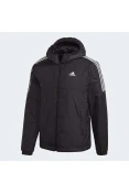 JAQUETA ADIDAS OUTDOOR C/CAPUZ ESS INS HO MASCULINA - Preto/branco