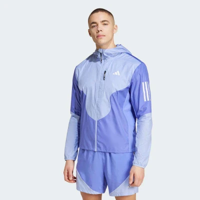 JAQUETA ADIDAS OWN TEE RUN BASE MASCULINA - Azul celeste/azul