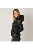 JAQUETA ADIDAS PADDED COM CAPUZ FEMININA - Preto