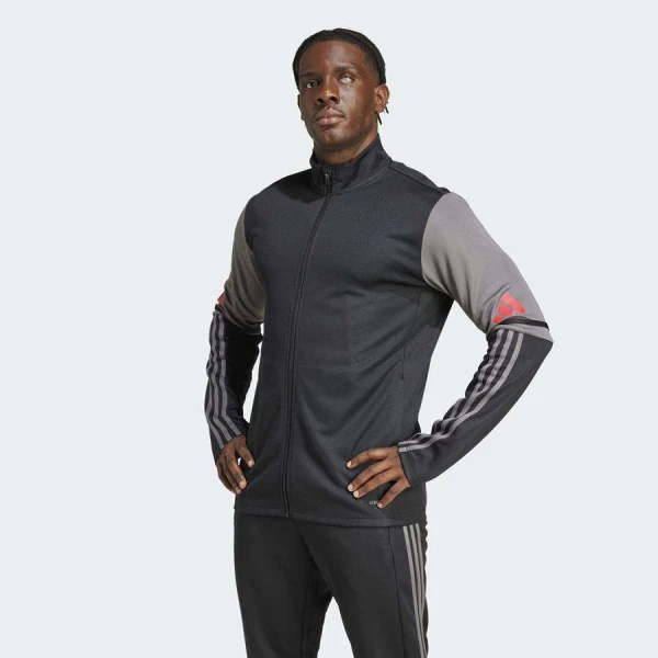 JAQUETA ADIDAS SQUADRA 25 MASCULINA - Preto/grafite