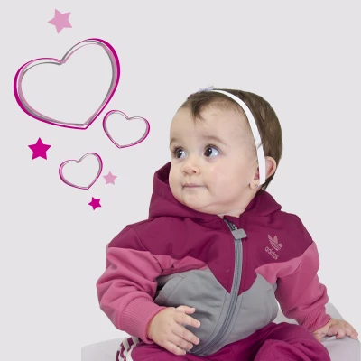 JAQUETA ADIDAS TD L VIN HOODY INFANTIL - Pink/cinza JAQUETA ADIDAS TD L VIN HOODY INFANTIL - Pink/cinza