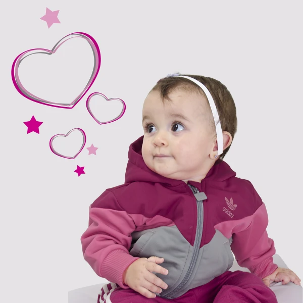 JAQUETA ADIDAS TD L VIN HOODY INFANTIL - Pink/cinza JAQUETA ADIDAS TD L VIN HOODY INFANTIL - Pink/cinza