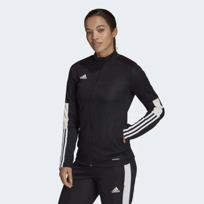 JAQUETA ADIDAS TIRO ESSENTIALS FEMININA - Preto/branco