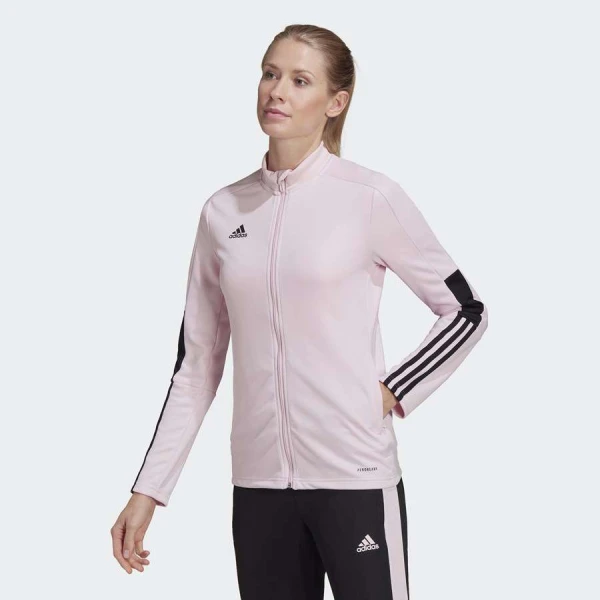 JAQUETA ADIDAS TIRO ESSENTIALS FEMININA - Rosa/preto