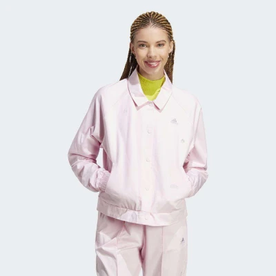 JAQUETA ADIDAS TOP BRAND LOVE FEMININO - Rosa JAQUETA ADIDAS TOP BRAND LOVE FEMININO - Rosa