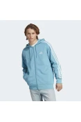 JAQUETA ADIDAS TRACK TOP 3 LISTRAS MASCULINA - Azul/branco