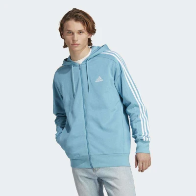 JAQUETA ADIDAS TRACK TOP 3 LISTRAS MASCULINA - Azul/branco