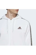 JAQUETA ADIDAS TRACK TOP 3 LISTRAS MASCULINA - Branco/verde