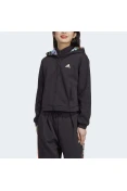 JAQUETA ADIDAS TRACK TOP AOP FEMININA - Preto/rosa