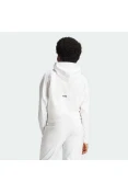 JAQUETA ADIDAS Z.N.E. MOLETOM COM CAPUZ E ZÍPER FEMININA - Branco