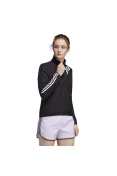 JAQUETA ANORAQUE RUN IT 3-STRIPES FEMINIA - Preto/branco
