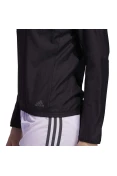 JAQUETA ANORAQUE RUN IT 3-STRIPES FEMINIA - Preto/branco