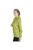 JAQUETA ASICS FUJI PKBLE JKT CORTA-VENTO COM CAPUZ FEMININA - Amarelo/verde