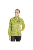 JAQUETA ASICS FUJI PKBLE JKT CORTA-VENTO COM CAPUZ FEMININA - Amarelo/verde
