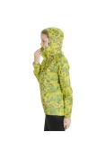 JAQUETA ASICS FUJI PKBLE JKT CORTA-VENTO COM CAPUZ FEMININA - Amarelo/verde