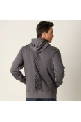 JAQUETA ASICS TRAINING SWEAT ZIP HOODY MASCULINA - Grafite