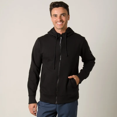JAQUETA ASICS TRAINING SWEAT ZIP HOODY MASCULINA - Preto