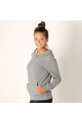JAQUETA COLCCI MOLETOM FEMININA - Cinza
