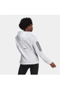 JAQUETA CORTA-VENTO ADIDAS OWN THE RUN HOODED FEMININA - Branco