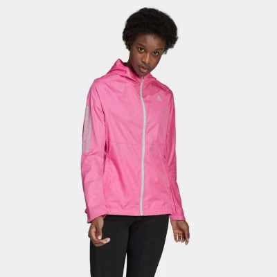 JAQUETA CORTA-VENTO ADIDAS OWN THE RUN HOODED FEMININA - Pink