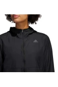 JAQUETA CORTA-VENTO ADIDAS OWN THE RUN HOODED FEMININA - Preto