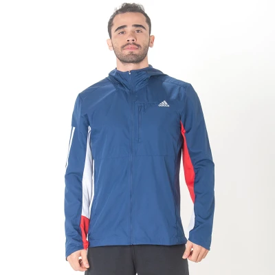 JAQUETA CORTA-VENTO ADIDAS OWN THE RUN MASCULINA - Azul