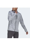 JAQUETA CORTA-VENTO ADIDAS OWN THE RUN MASCULINA - Cinza