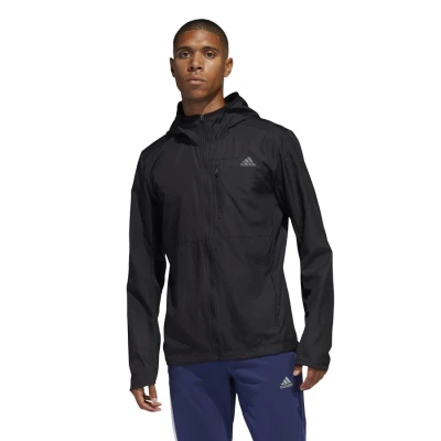 JAQUETA CORTA-VENTO ADIDAS OWN THE RUN MASCULINA - Preto