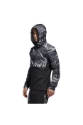 JAQUETA CORTA-VENTO ADIDAS OWN THE RUN MASCULINA - Preto/cinza